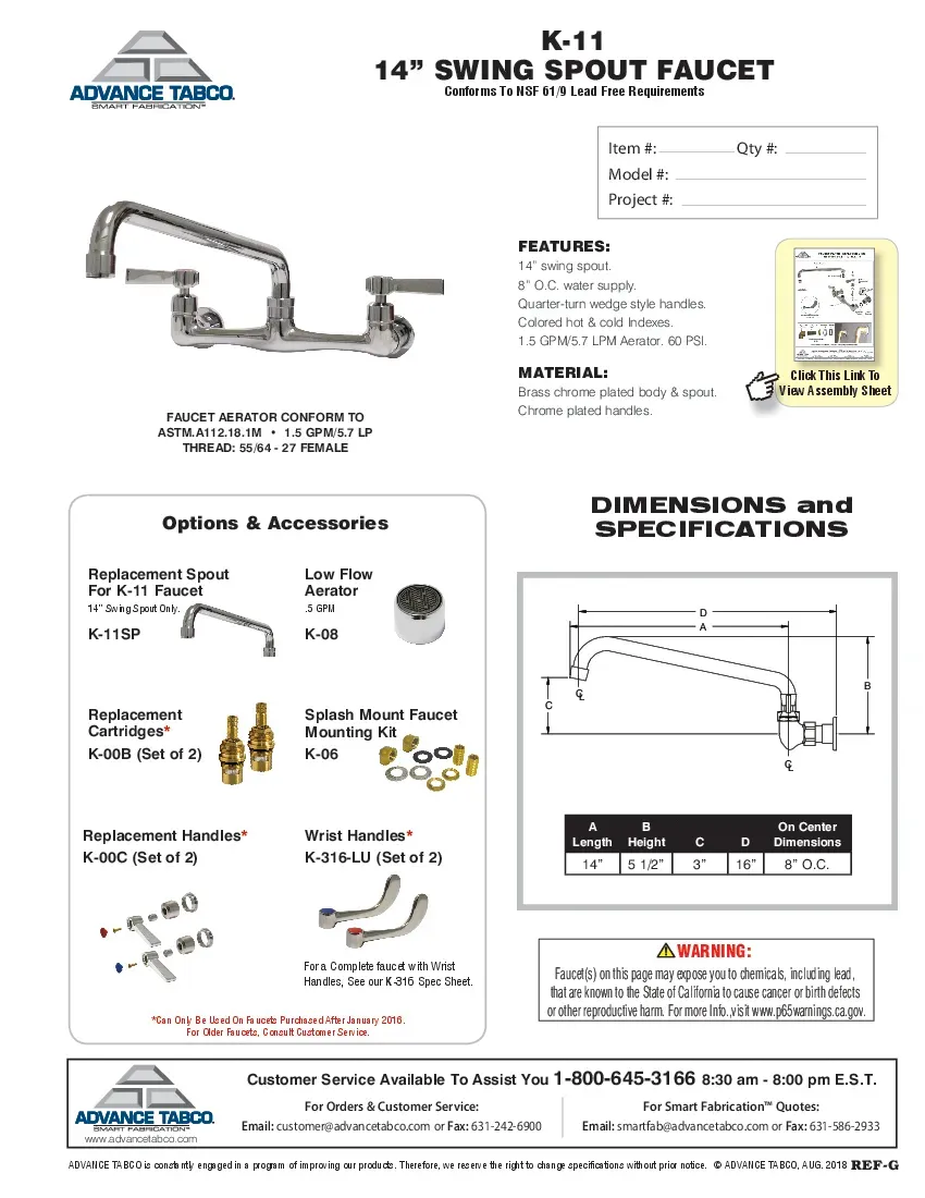 advance-tabco-k-11sp-faucet-spout-nozzle-specsheet-260226m991rl.pdf
