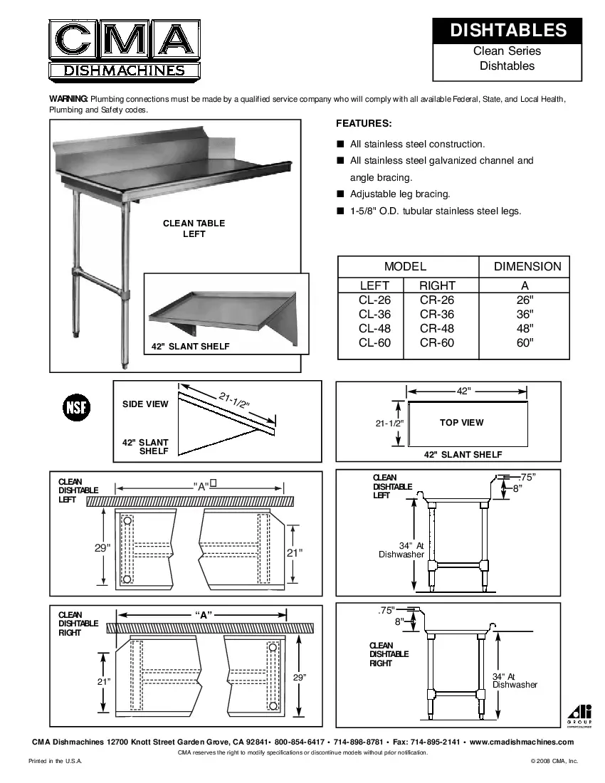 cma-dishmachines-sl-26-dishtable-soiled-specsheet-260226ry4n80.pdf