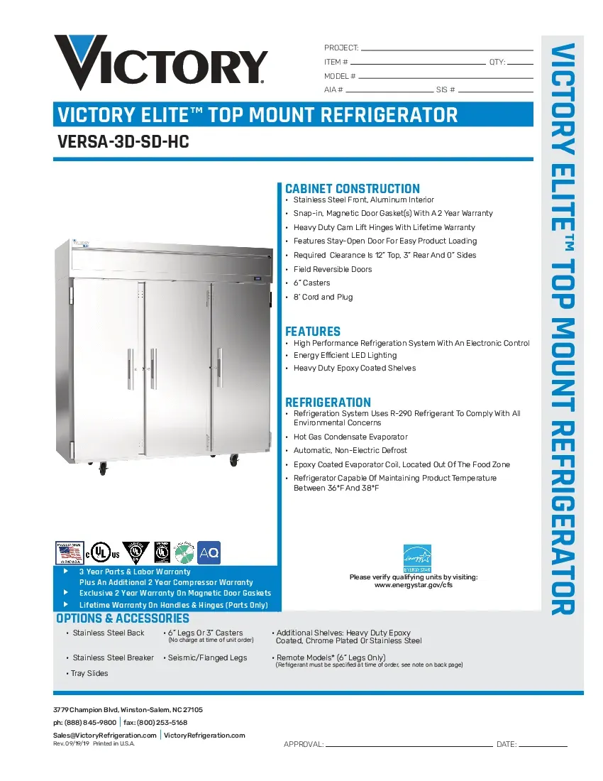 victory-refrigeration-versa-3d-sd-hc-refrigerator-reach-in-specsheet-260226c3117j.pdf