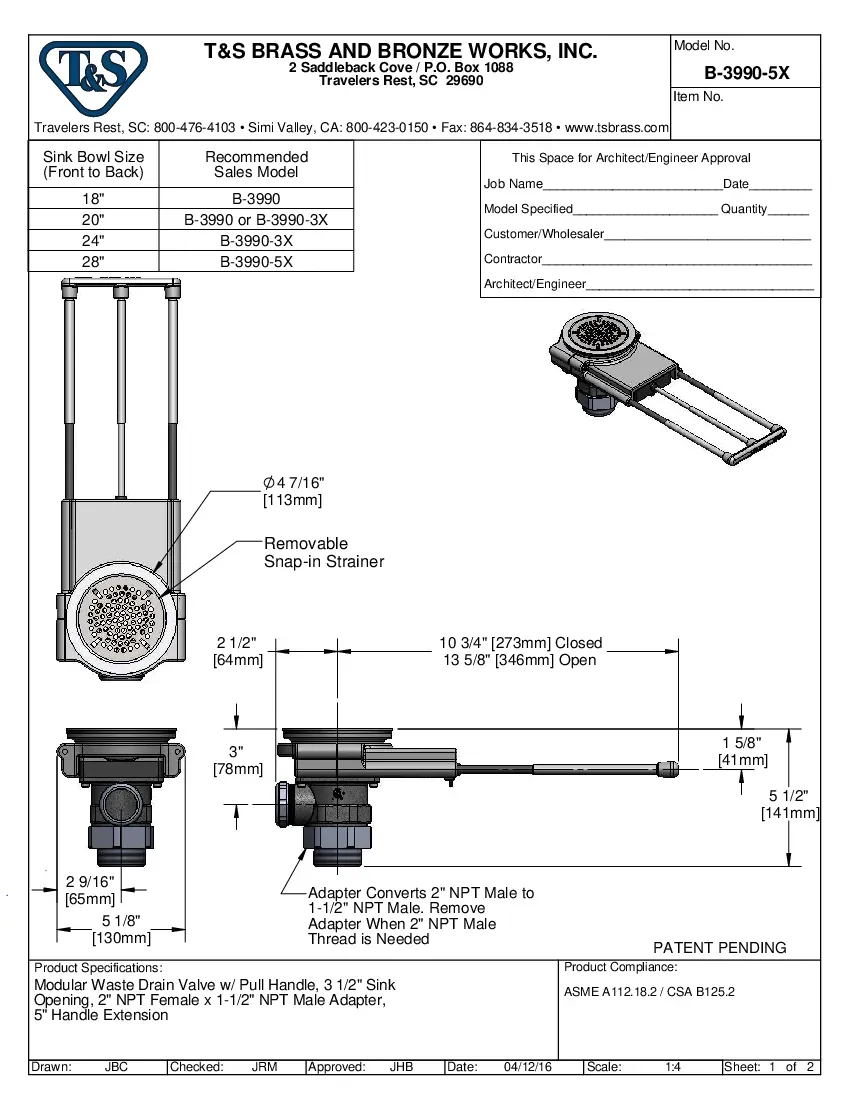t-s-brass-b-3990-5x-drain-lever-twist-waste-specsheet-2602267fhwaq.pdf