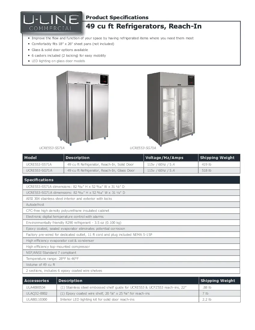 u-line-ucre553-sg71a-reach-in-freezers-reach-in-refrigerators-specsheet-260226hndoh1.pdf