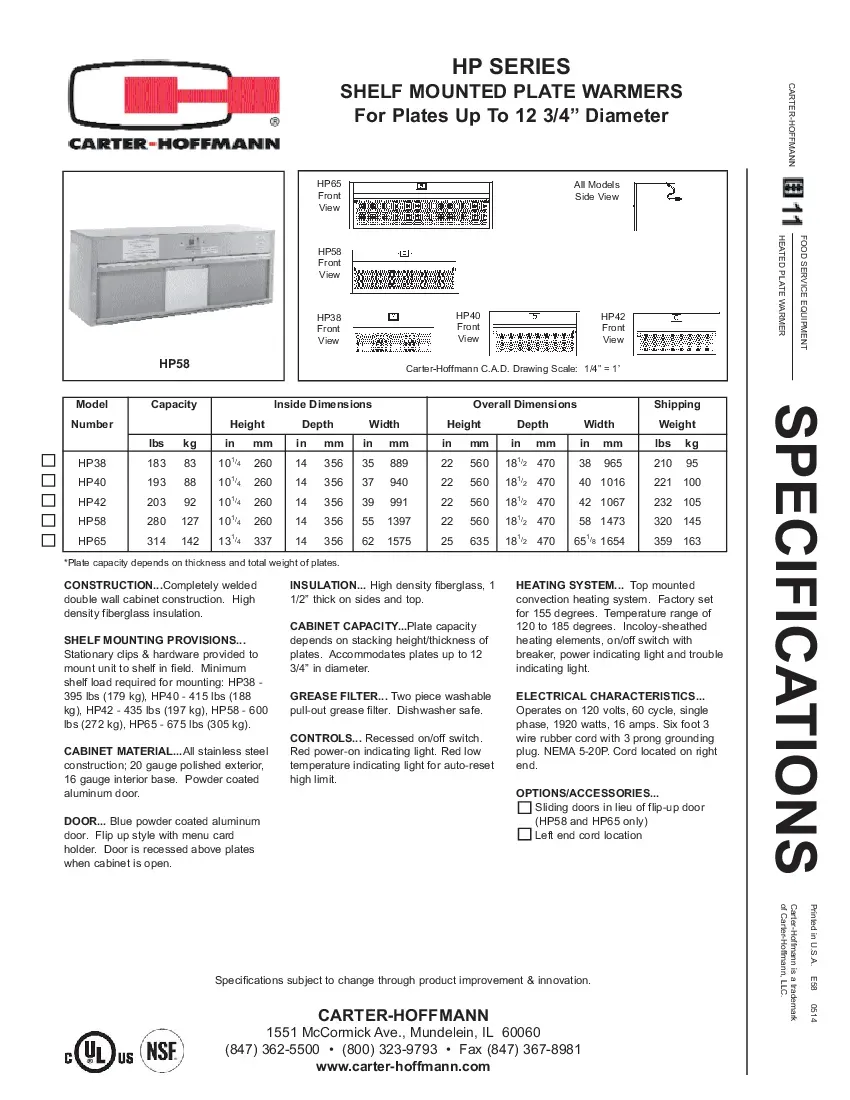 carter-hoffmann-hp38-plate-dispenser-shelf-plate-warming-cabinet-specsheet-260226ssvymw.pdf