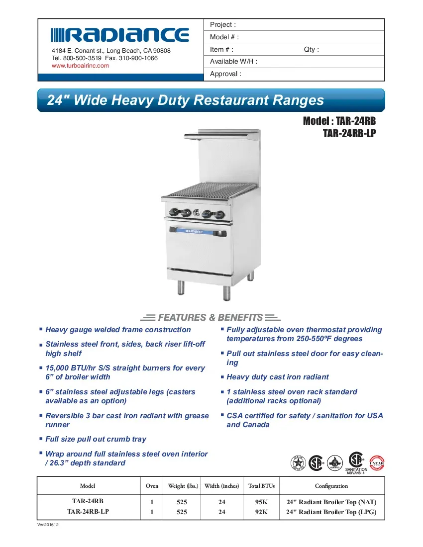 turbo-air-tar-24rb-range-24-restaurant-gas-specsheet-260226537993.pdf