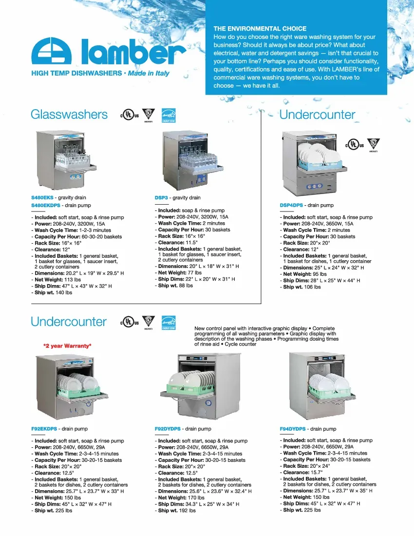 eurodib-usa-l25eks1ph-commercial-dishwashers-glasswashers-specsheet-260226lfy0f3.pdf