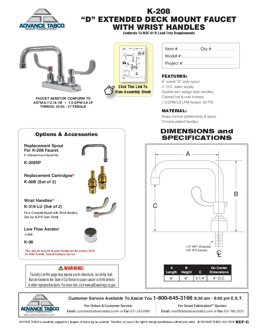 advance-tabco-k-208sp-faucet-spout-nozzle-specsheet-260226z5xoks.pdf