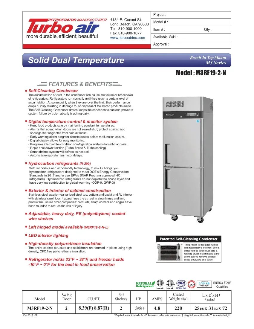 turbo-air-m3rf19-2-n-refrigerator-freezer-reach-in-specsheet-260226trukcg.pdf