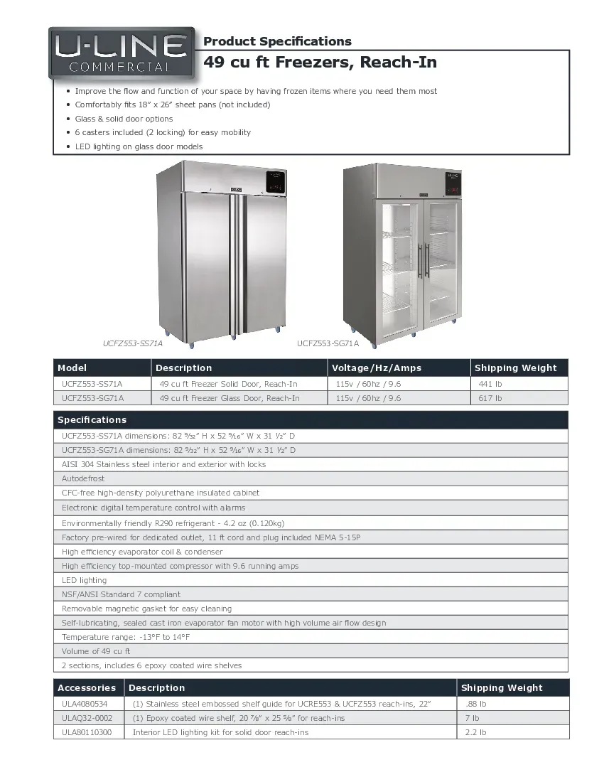 u-line-ucfz553-sg71a-reach-in-freezers-reach-in-refrigerators-specsheet-2602262weyvu.pdf