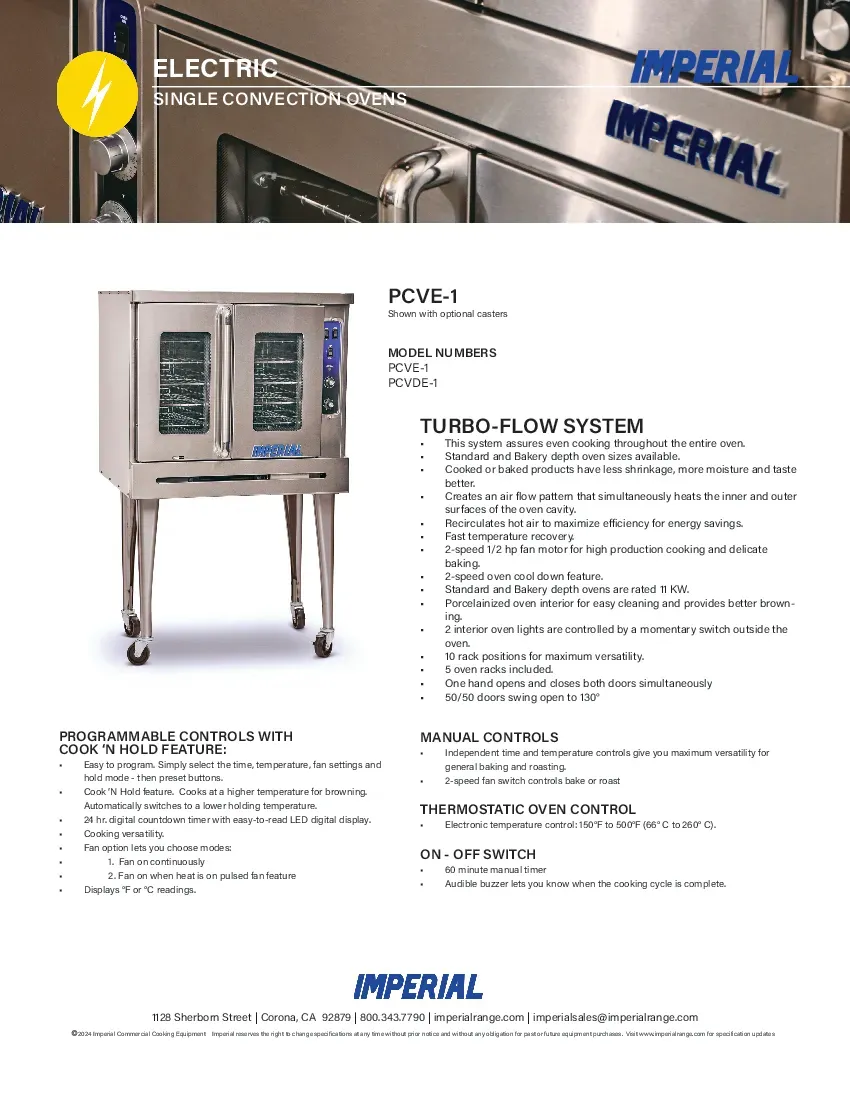 imperial-range-pcvde-1-208v-1ph-convection-oven-electric-specsheet-2602260optw0.pdf