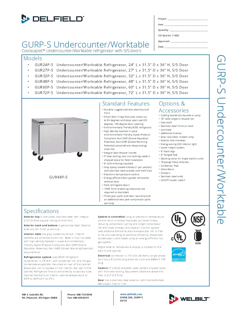 delfield-gur72p-s-refrigerator-undercounter-reach-in-specsheet-260226i26t88.pdf