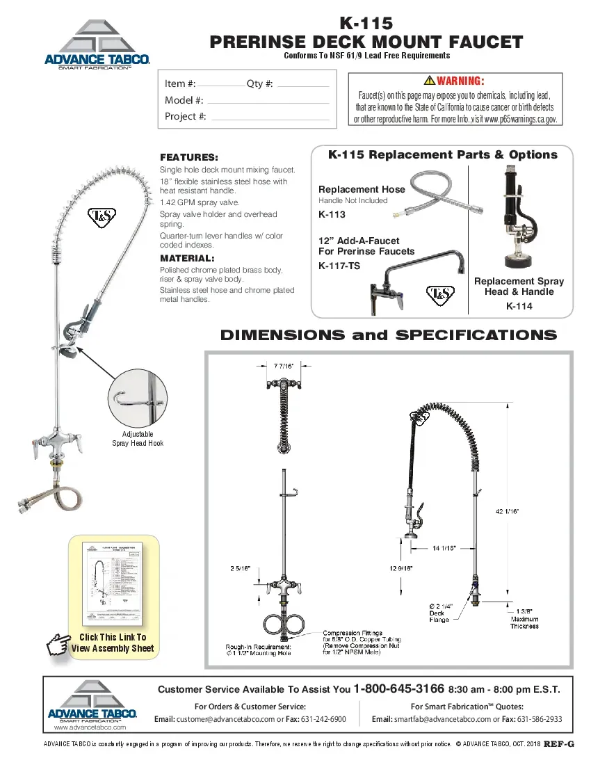 advance-tabco-k-115-pre-rinse-faucet-assembly-specsheet-2602269iikc6.pdf