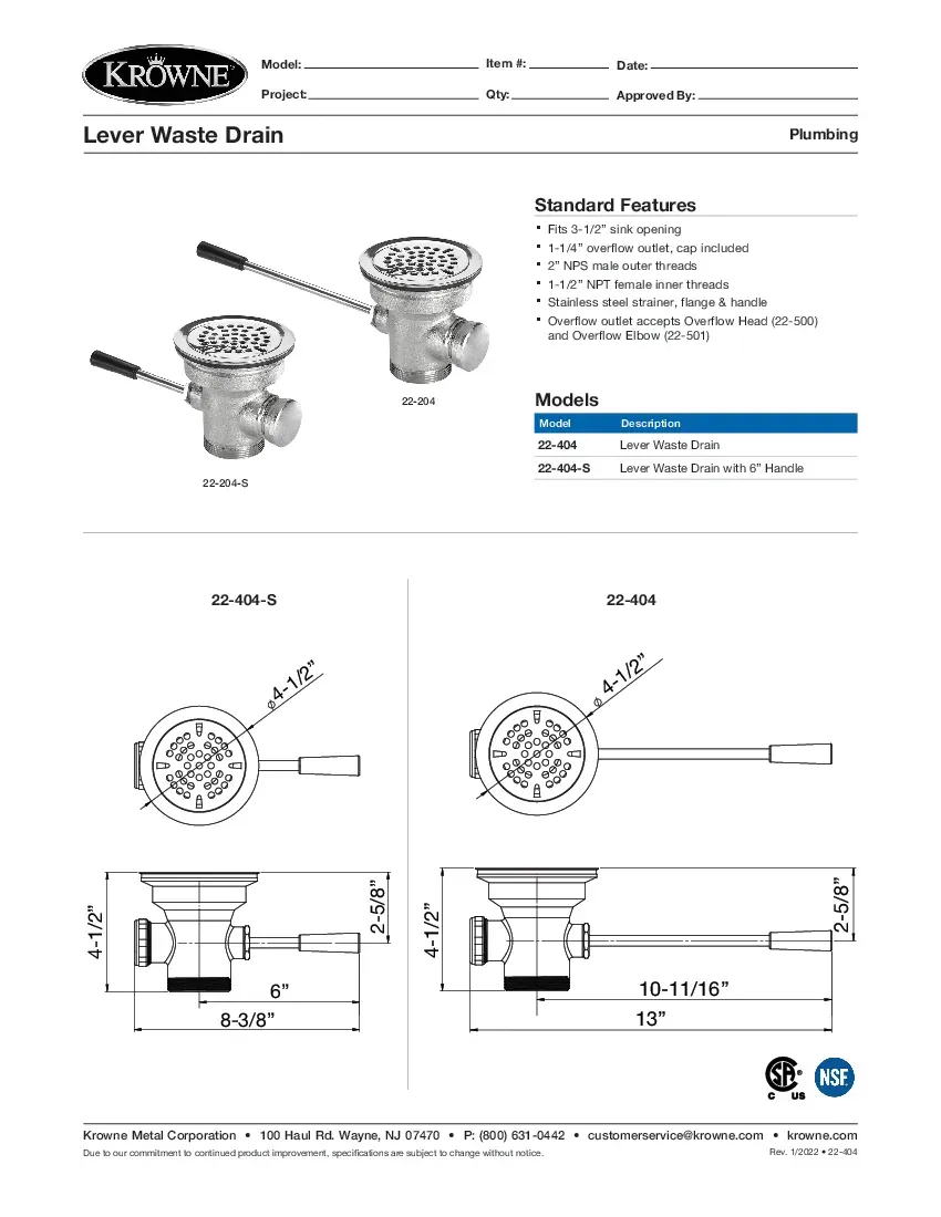 krowne-metal-22-404-waste-drain-specsheet-260226n0he71.pdf