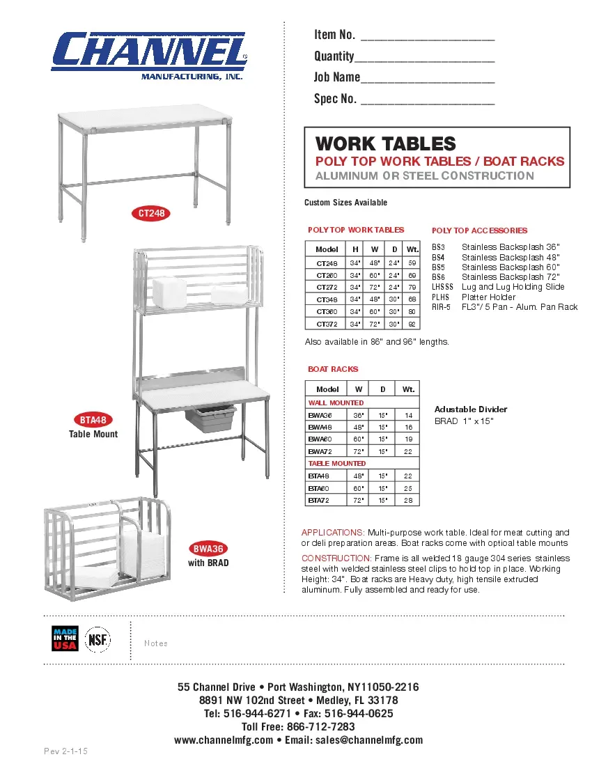 channel-manufacturing-ct260-work-table-poly-top-specsheet-260226cpgfb2.pdf