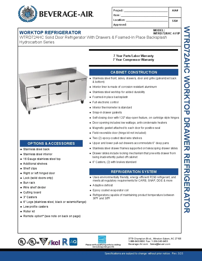 beverage-air-wtrd72ahc-4-fip-refrigerated-counter-work-top-specsheet-260226bn7m96.pdf