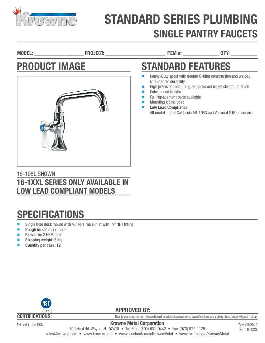 krowne-metal-16-109l-standard-faucet-specsheet-260226lewvsv.pdf