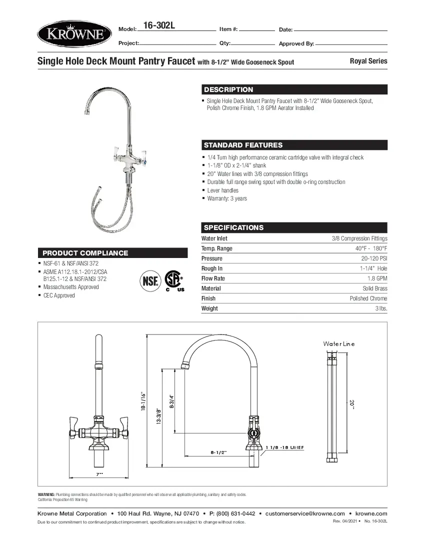 krowne-metal-16-302l-gooseneck-faucet-specsheet-260226hjw469.pdf