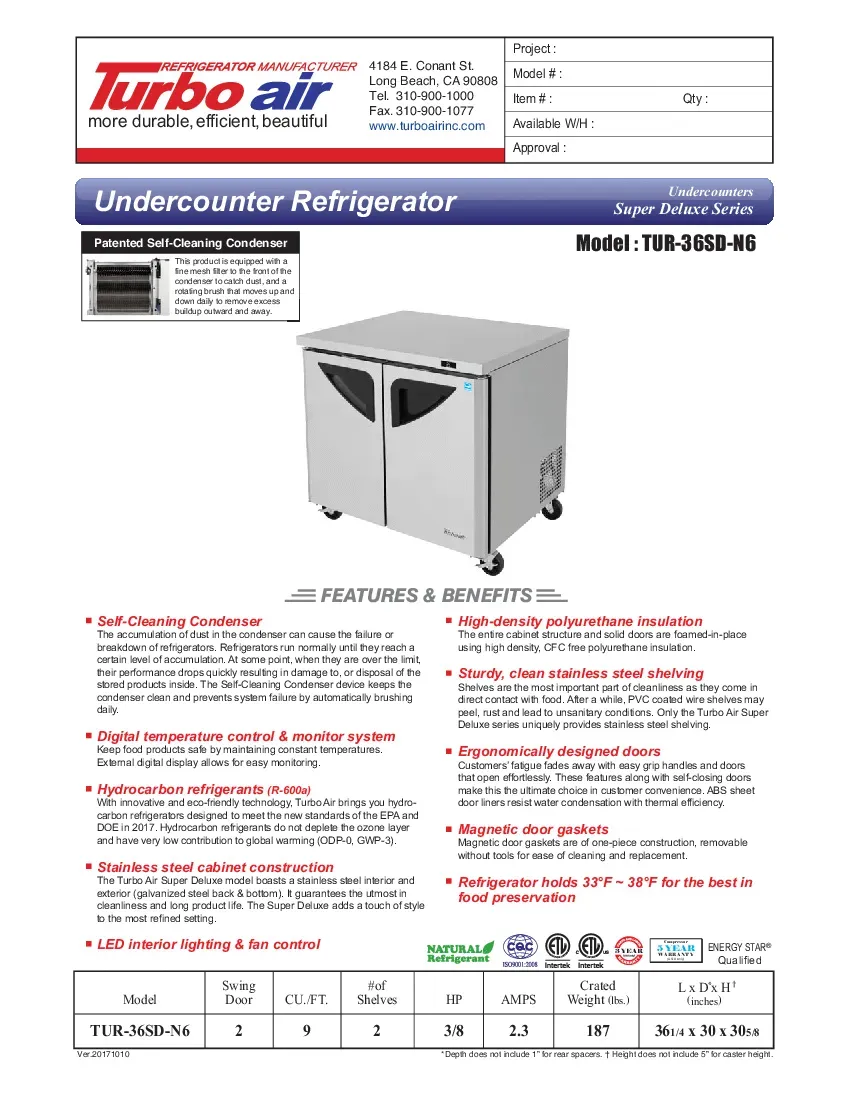 turbo-air-tur-36sd-n6-refrigerator-undercounter-reach-in-specsheet-2602267itpou.pdf