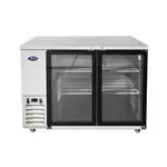Atosa USA SBB48GGRAUS1, Shallow Depth Glass Door Back Bar Coolers