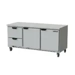 Beverage Air WTRD72AHC-2-FLT, Refrigerated Counter, Work Top