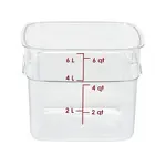 Cambro 6SFSPROCW135, Square Food Storage Container (CamSquares FreshPro)