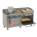 Comstock-Castle 2F330-2.5RB-30B, Range, 72" Restaurant, Gas