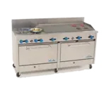 Comstock-Castle 2F330-6RB, Range, 72" Restaurant, Gas