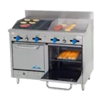 Comstock-Castle F3218-24-2RB, Range, 48", 24" Griddle, 24" Charbroiler