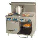 Comstock-Castle F3218-24, Range, 48", 4 Burners, 24" Griddle