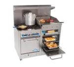 Comstock-Castle F3218-24B, Range, 48", 4 Burners, 24" Griddle/Broiler