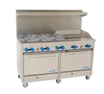 Comstock-Castle F3226-24, Range, 60", 6 Burners, 24" Griddle