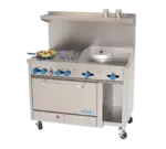 Comstock-Castle F3430-24, Range, 48", 4 Open Burners, 24" Griddle