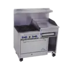 Comstock-Castle F3430-24B, Range, 48", 4 Open Burners, 24" Griddle/Broiler