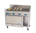 Comstock-Castle F3430-4RB, Range, 48" Restaurant, Gas