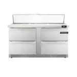 Continental Refrigerator D60N16-FB-D, Refrigerated Counter, Sandwich / Salad Unit