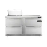 Continental Refrigerator D60N8-FB-D, Refrigerated Counter, Sandwich / Salad Unit