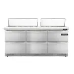 Continental Refrigerator , D72N18C-FB-D, Refrigerated Counter, Sandwich / Salad Unit