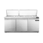 Continental Refrigerator , D72N30M-FB, Refrigerated Counter, Mega Top Sandwich / Salad Unit