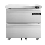 Continental Refrigerator DF32N-U-D, Freezer, Undercounter, Reach-In