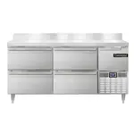 Continental Refrigerator DRA68NSSBS-D, Refrigerated Counter, Work Top