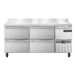 Continental Refrigerator FA68SNBS-D, Base Worktop Freezer