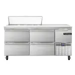 Continental Refrigerator RA68N10-D, Refrigerated Counter, Sandwich / Salad Unit