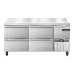 Continental Refrigerator RA68SNBS-D, Base Worktop Refrigerator