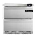 Continental Refrigerator SW32N-FB-D, Refrigerated Counter, Work Top