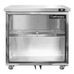 Continental Refrigerator SW32NGD-U, Refrigerator, Undercounter, Reach-In