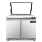 Continental Refrigerator SW36N12M-HGL-FB, Refrigerated Counter, Mega Top Sandwich / Salad Unit