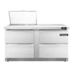 Continental Refrigerator SW60N12M-FB-D, Refrigerated Counter, Mega Top Sandwich / Salad Unit