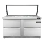 Continental Refrigerator SW60N24M-HGL-FB-D, Refrigerated Counter, Mega Top Sandwich / Salad Unit
