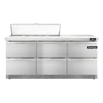 Continental Refrigerator SW72N12-FB-D, Refrigerated Counter, Sandwich / Salad Unit
