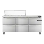 Continental Refrigerator SW72N12C-D, Refrigerated Counter, Sandwich / Salad Unit