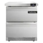 Continental Refrigerator SWF27N-FB-D, Freezer Counter, Work Top
