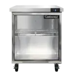Continental Refrigerator SWF27NGD, Freezer Counter, Work Top
